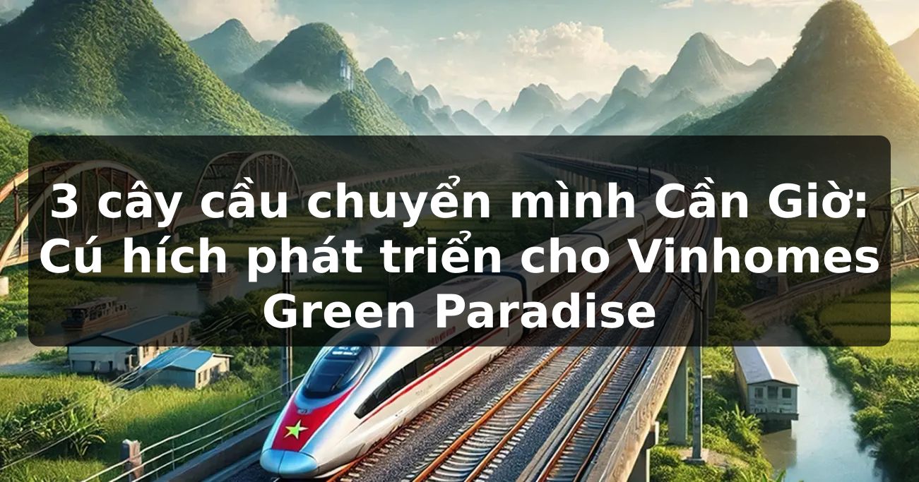 3 cây cầu chuyển mình Cần Giờ: Cú hích phát triển cho Vinhomes Green Paradise