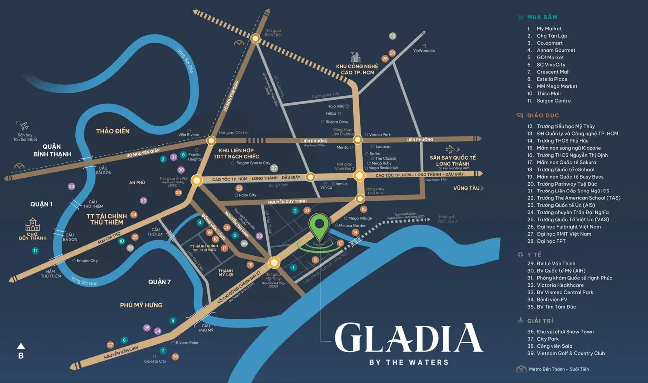 6 giá trị sống chất lượng tại Gladia by The Waters