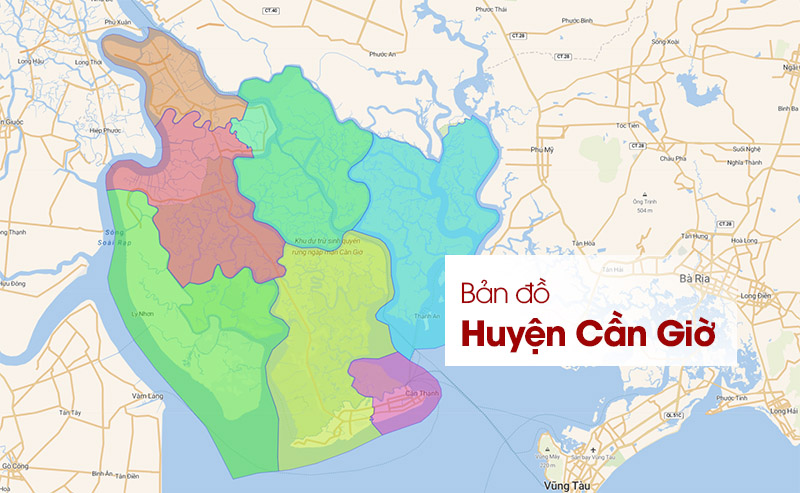 Bản đồ Huyện Cần Giờ: Xem vị trí, phân khu, đường xá mới nhất