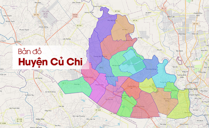Bản đồ Huyện Củ Chi: Xem vị trí, phân chia hành chính mới nhất
