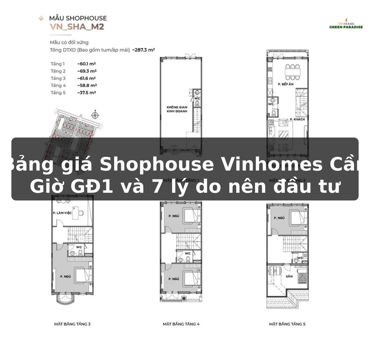 Bảng giá Shophouse Vinhomes Cần Giờ GĐ1 và 7 lý do nên đầu tư