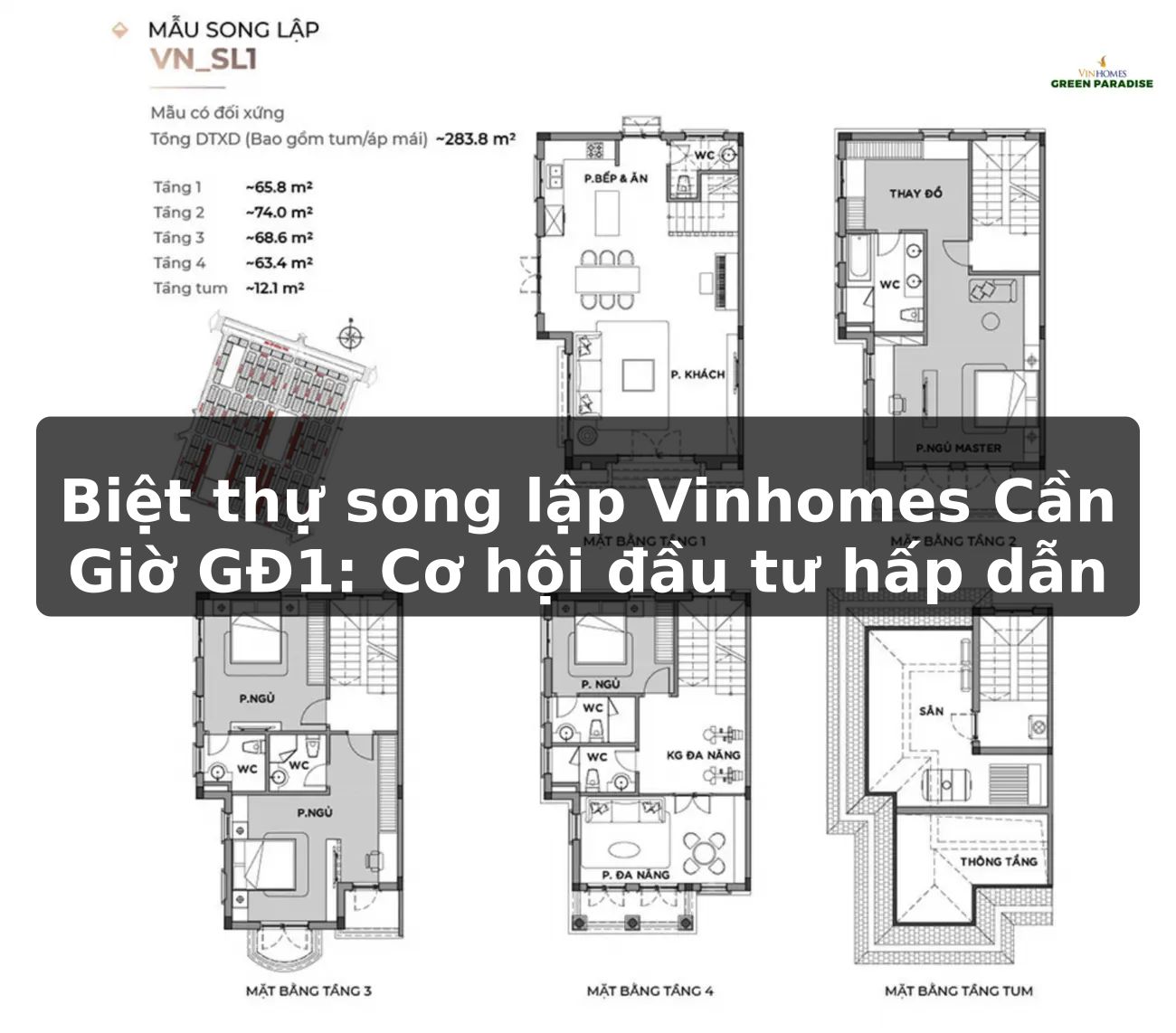 Biệt thự song lập Vinhomes Cần Giờ GĐ1: Cơ hội đầu tư hấp dẫn