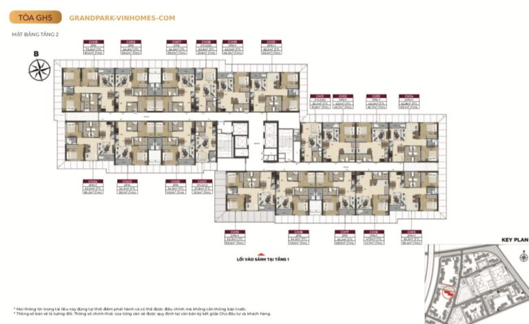 Căn hộ Glory Heights GH5: Mặt bằng chi tiết, bố trí thông minh