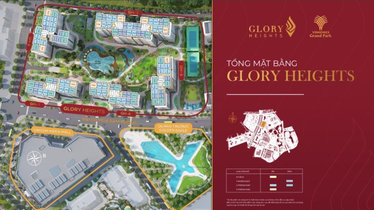 Căn hộ Glory Heights: Mặt bằng chi tiết, bố cục thông minh