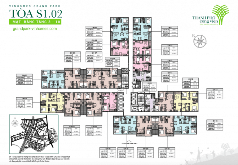 Căn hộ The Rainbow S1.02: View đẹp, sống xanh tại Vinhomes Grand Park
