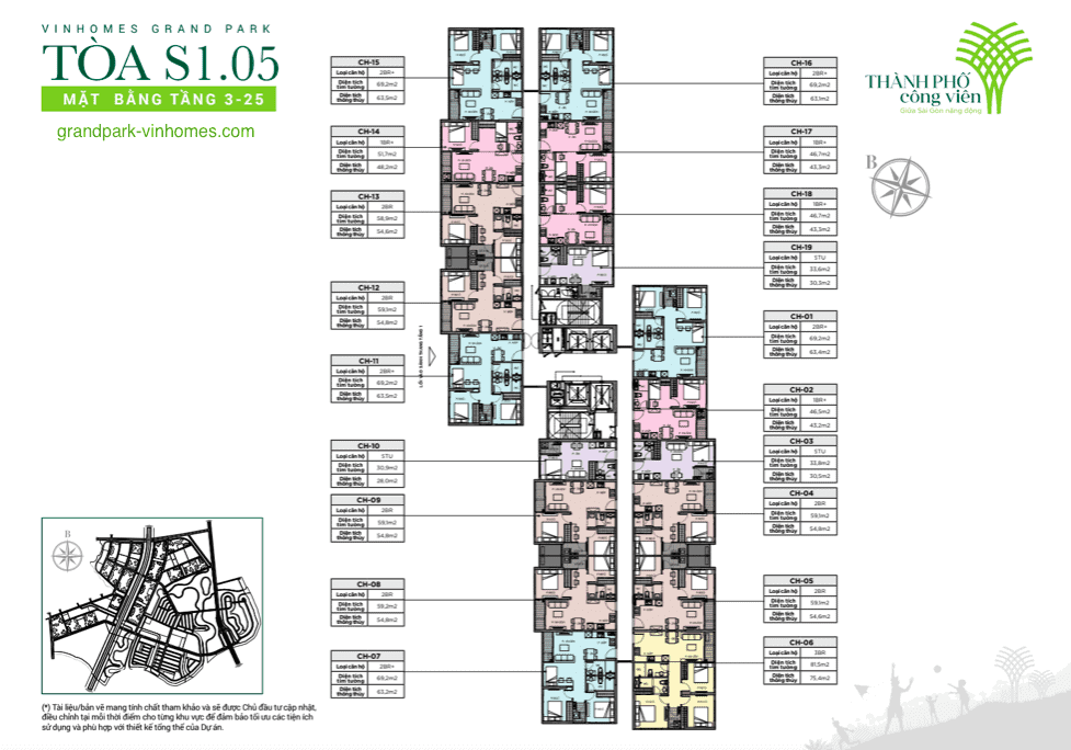 Căn hộ Vinhomes Grand Park - S1.05: Giá tốt, View đẹp