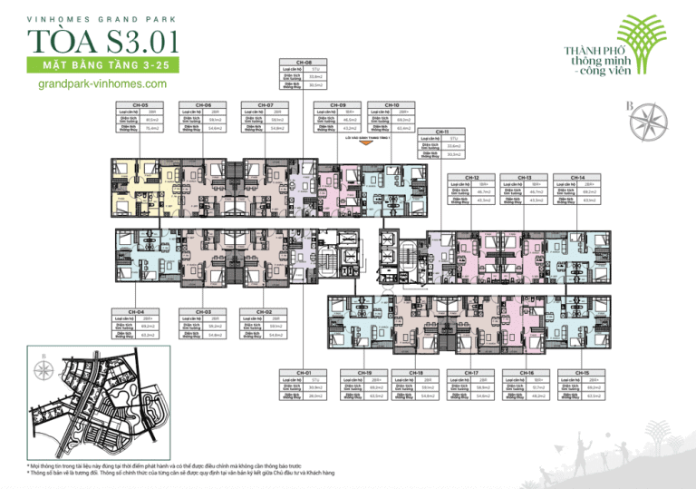Căn hộ Vinhomes Grand Park tòa S3.01: Giá tốt, View đẹp