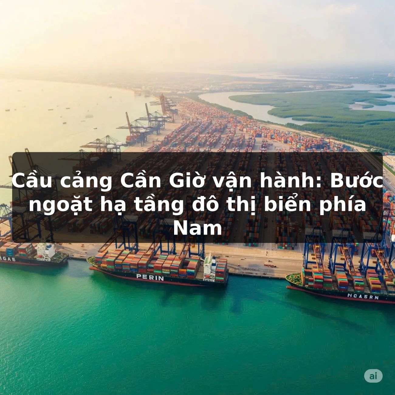 Cầu cảng Cần Giờ vận hành: Bước ngoặt hạ tầng đô thị biển phía Nam