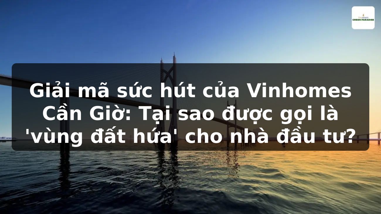 Giải mã sức hút của Vinhomes Cần Giờ: Tại sao được gọi là 'vùng đất hứa' cho nhà đầu tư?
