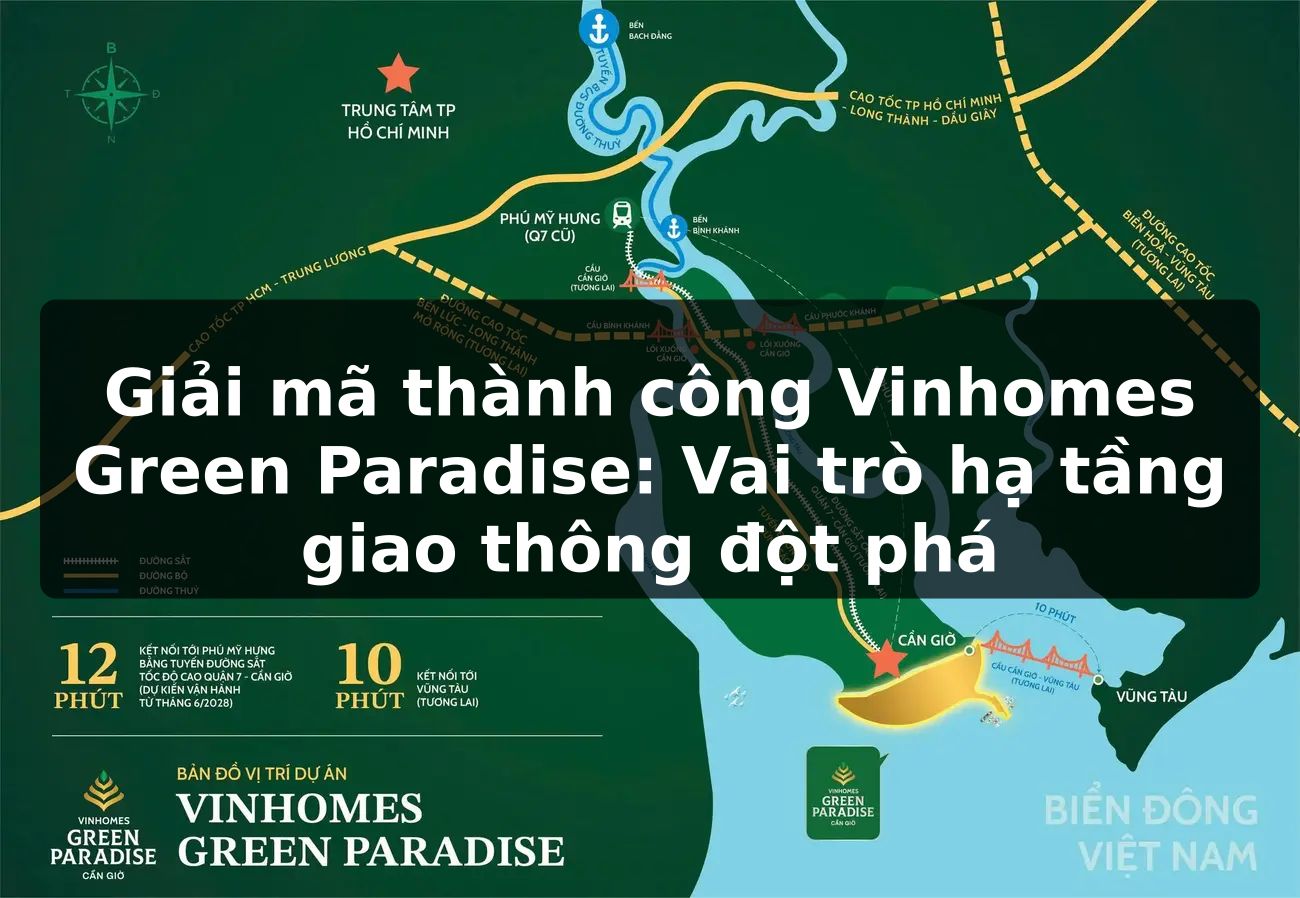 Giải mã thành công Vinhomes Green Paradise: Vai trò hạ tầng giao thông đột phá