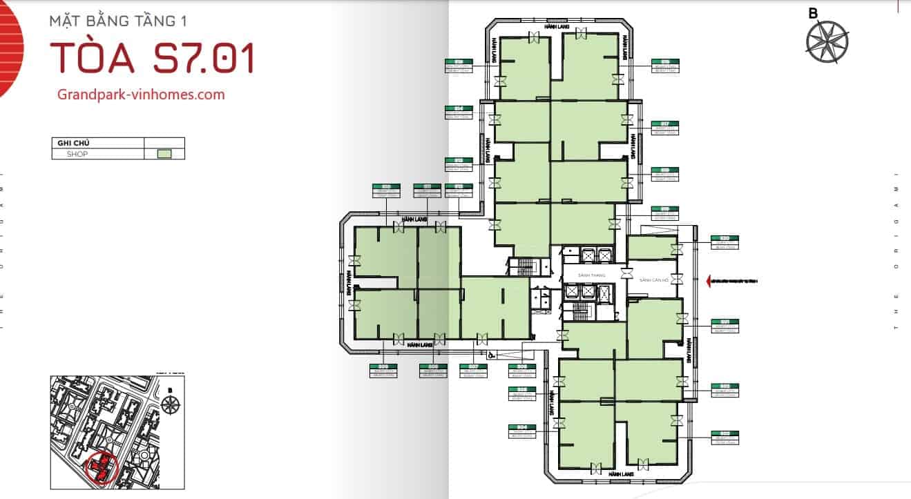 Mặt bằng S701 The Origami: Xem chi tiết căn hộ, bố cục thông minh