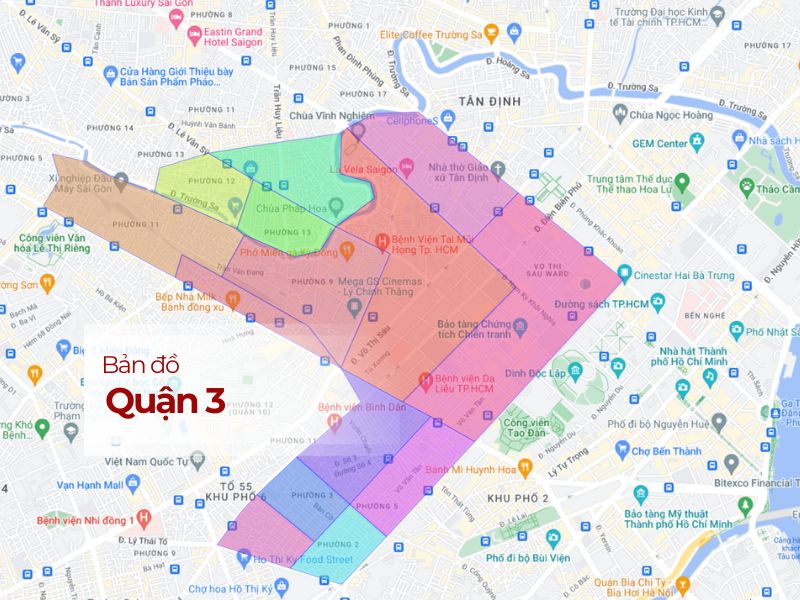 Quận 3 thay đổi ra sao? Bản đồ mới nhất có gì?