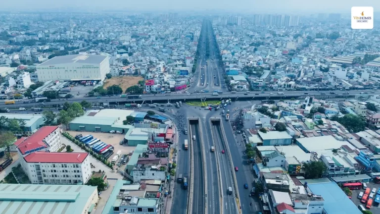 Quốc lộ 22 mở rộng: Giá trị bất động sản Vinhomes Hóc Môn có gì thay đổi?