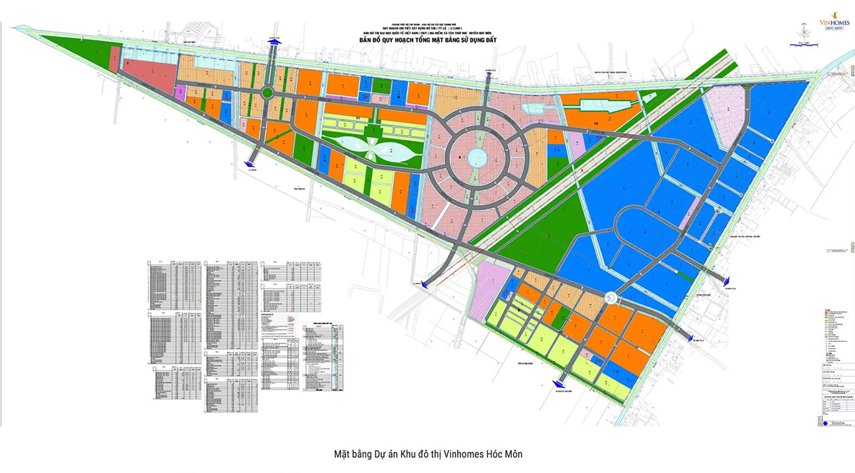 Quy hoạch Vinhomes Hóc Môn: Tổng quan diện tích 880ha