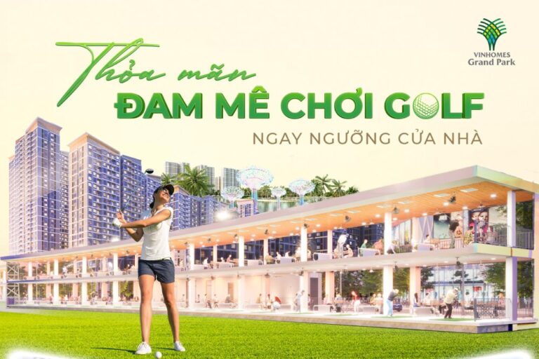 Sân Tập Golf Vinhomes Grand Park: Trải nghiệm golf ngay tại nhà