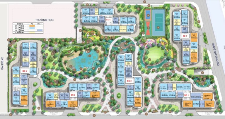 Sơ đồ căn hộ The Beverly: Xem chi tiết bố trí từng loại diện tích