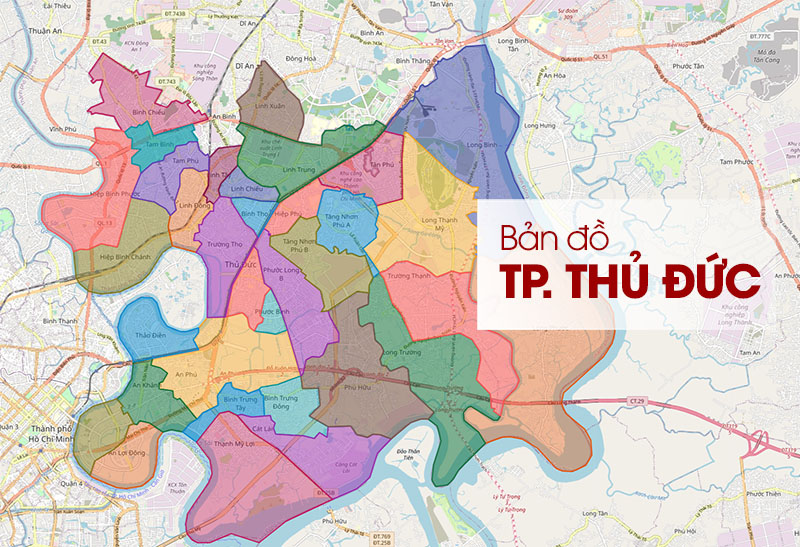 Thủ Đức đi đâu cũng tiện? Bản đồ chi tiết nhất!