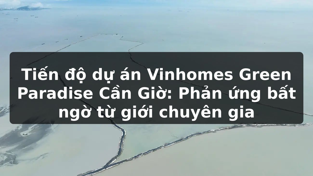Tiến độ dự án Vinhomes Green Paradise Cần Giờ: Phản ứng bất ngờ từ giới chuyên gia