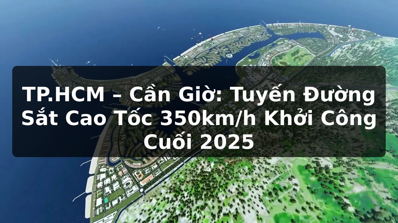 TP.HCM – Cần Giờ: Tuyến Đường Sắt Cao Tốc 350km/h Khởi Công Cuối 2025