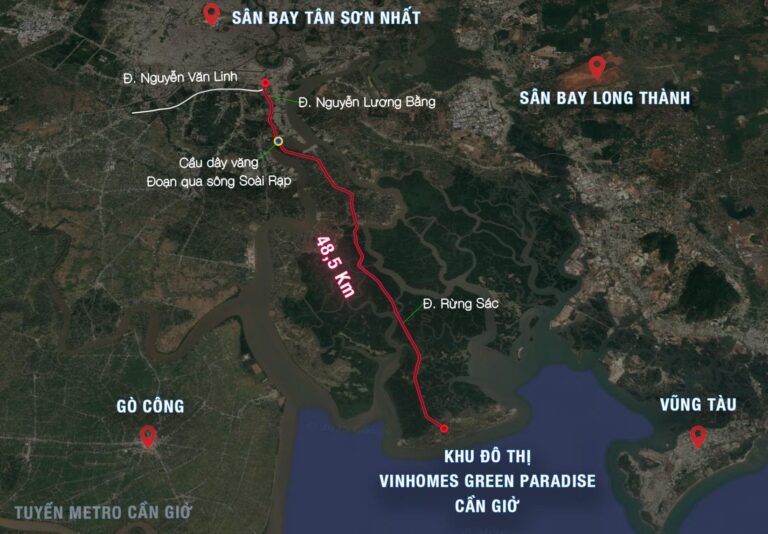 Vinhomes Green Paradise kết nối Cần Giờ