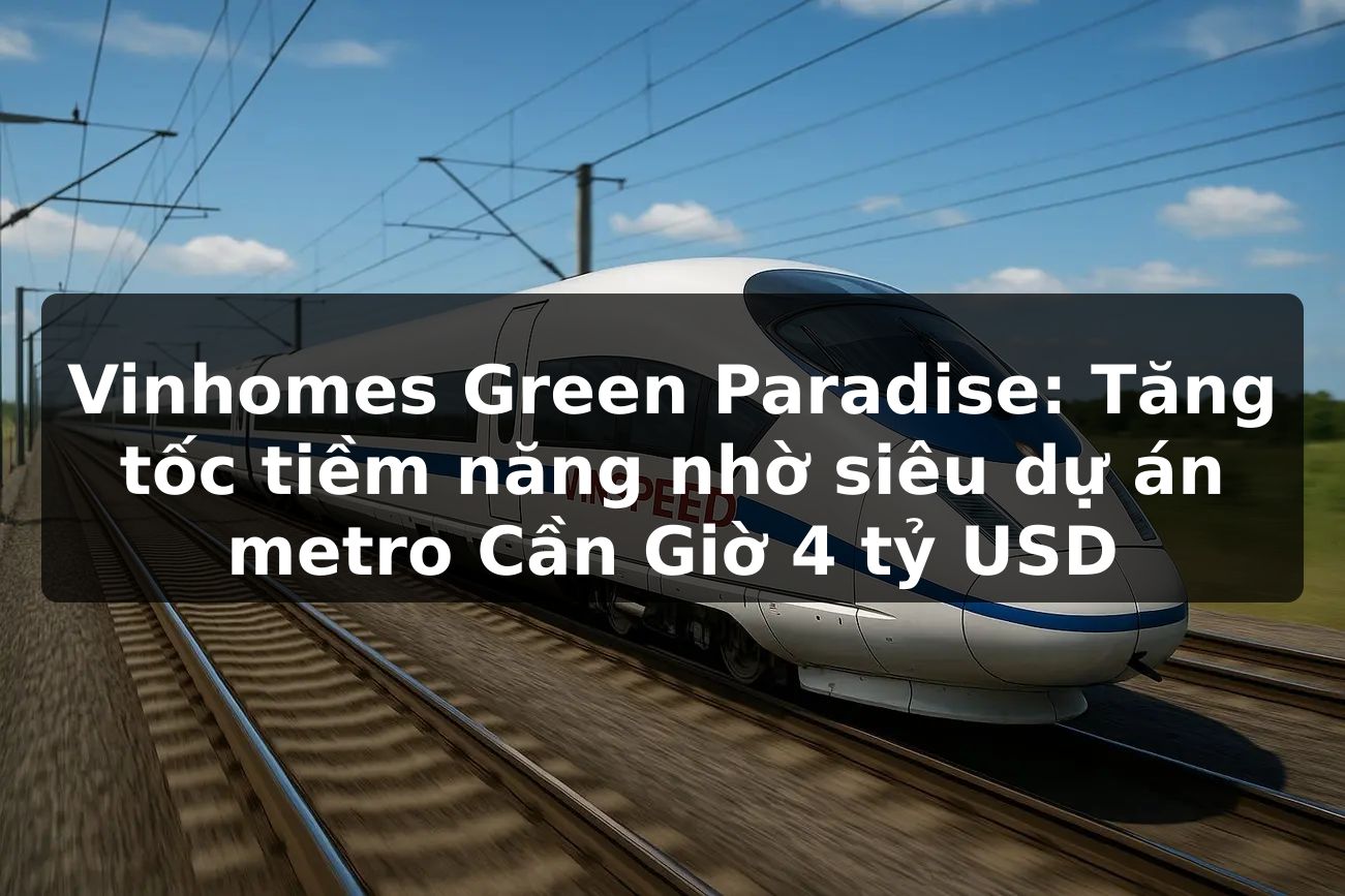 Vinhomes Green Paradise: Tăng tốc tiềm năng nhờ siêu dự án metro Cần Giờ 4 tỷ USD