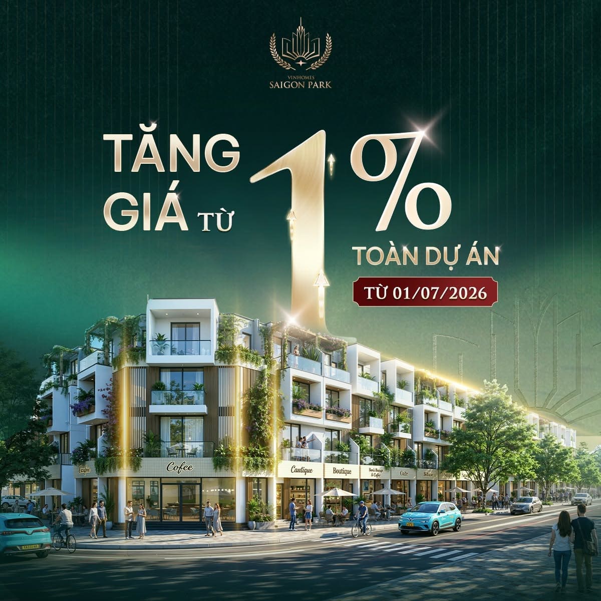 Vinhomes Hóc Môn: Cơ hội sở hữu nhà trước khi tăng giá từ tháng 7